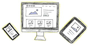 Webデザインを表すイラスト